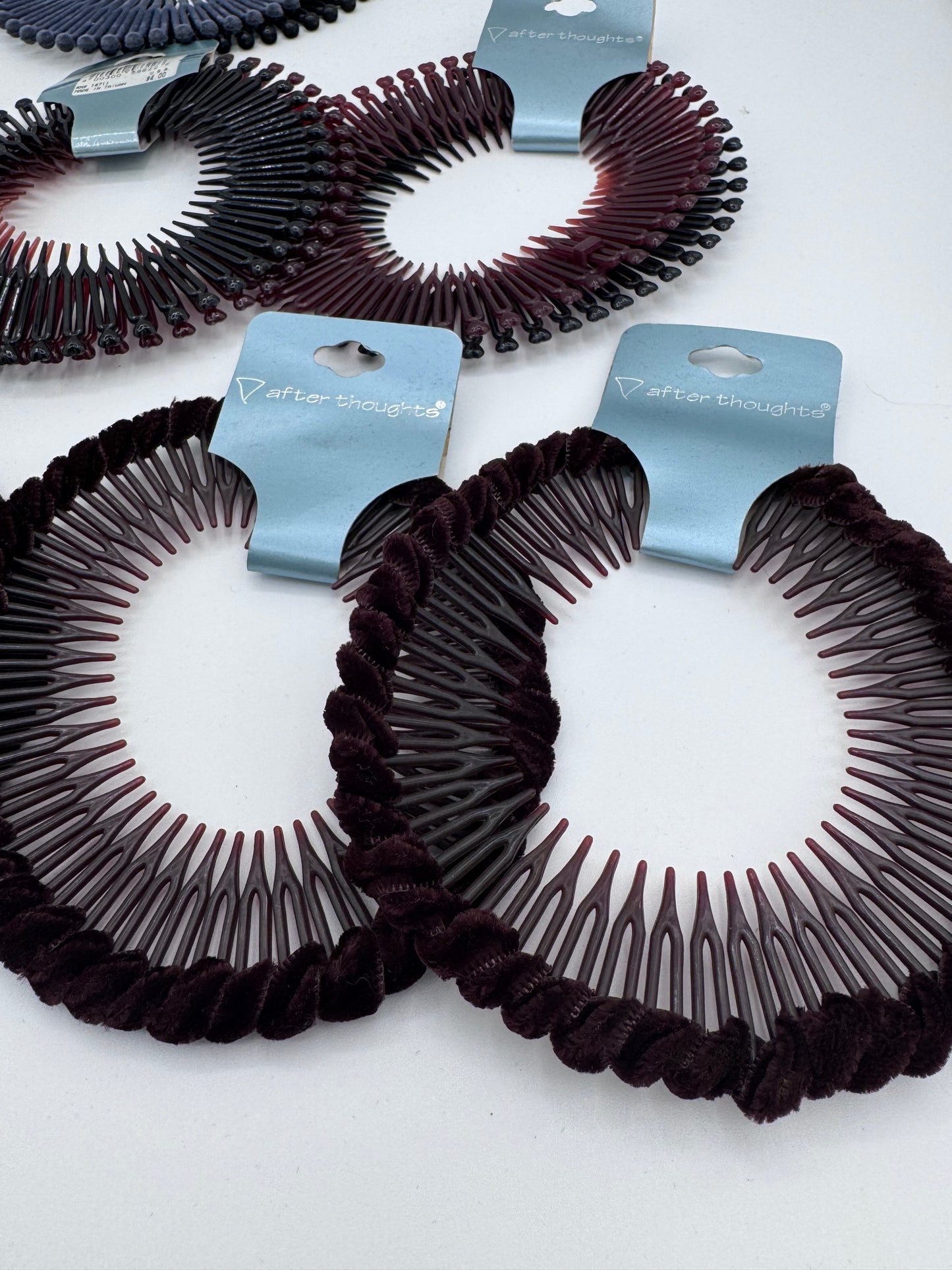 Mixed 90’s Retro Flexible Stretch Hair Combs Teeth Headband Lot of 17 Headbands