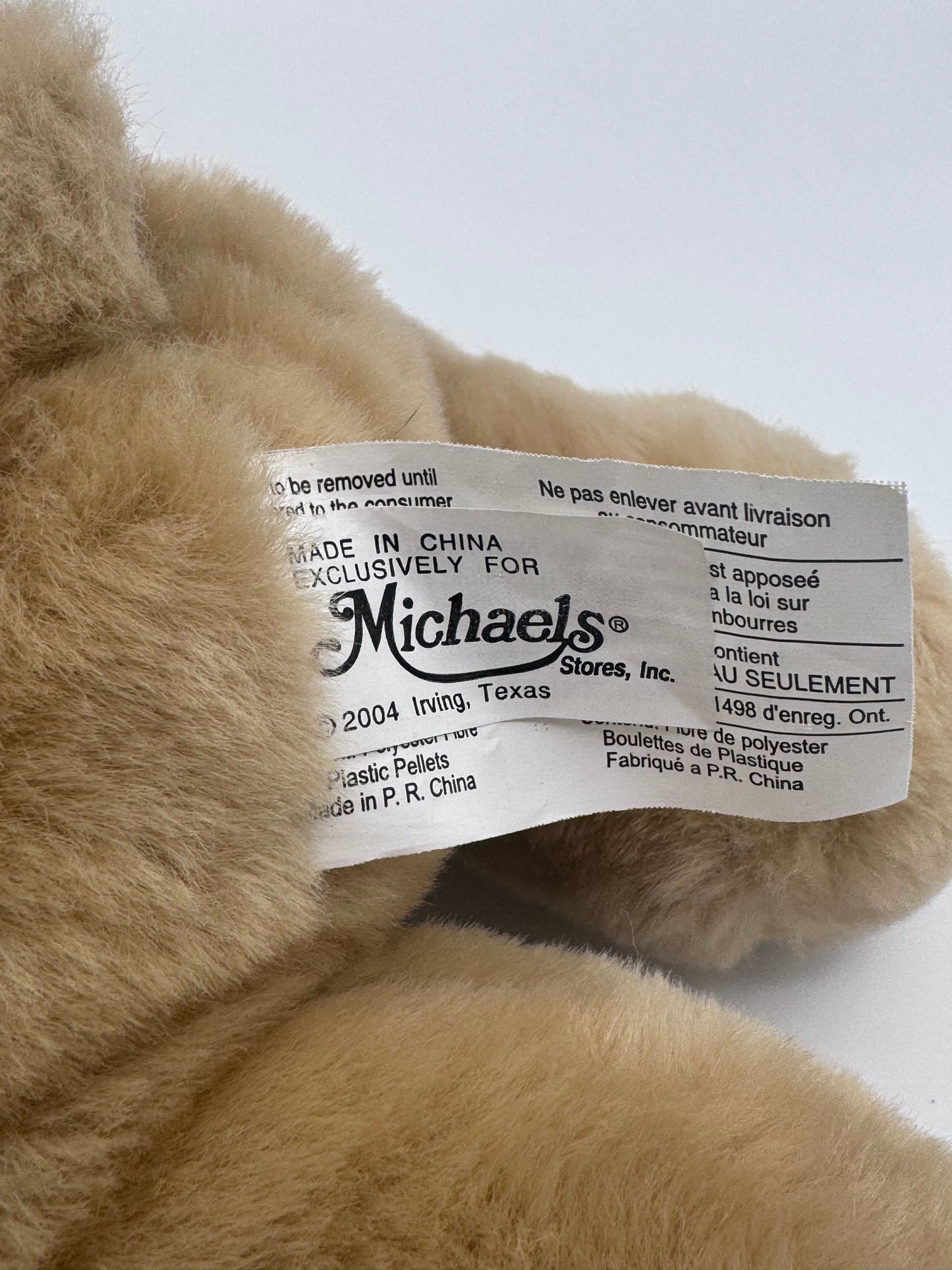 Brown Teddy Bear Red Bow 2004 Michaels