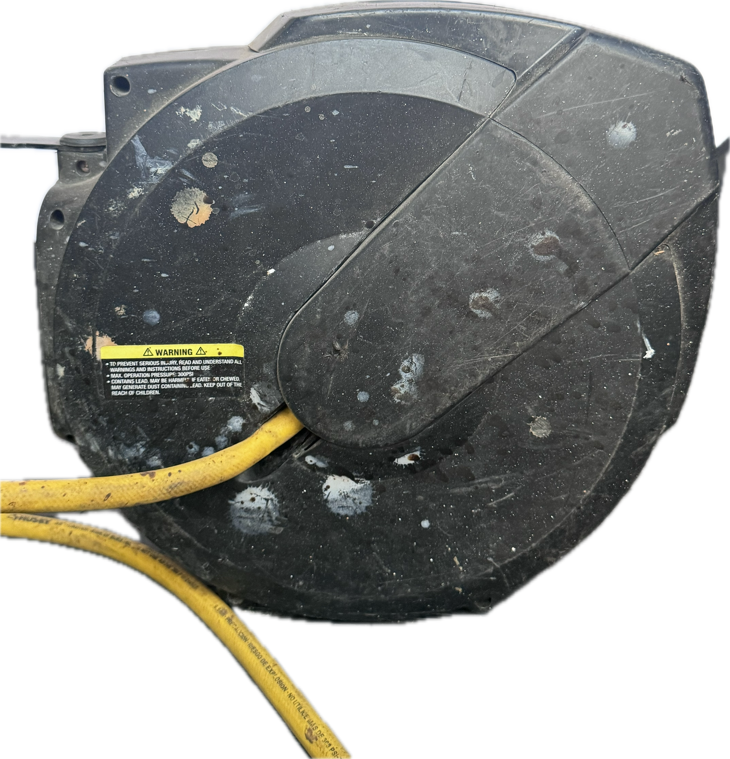 Husky 3/8 in. x 50 ft. Self Retracting Hybrid Air Hose With Enclosed Hose Reel Retractable