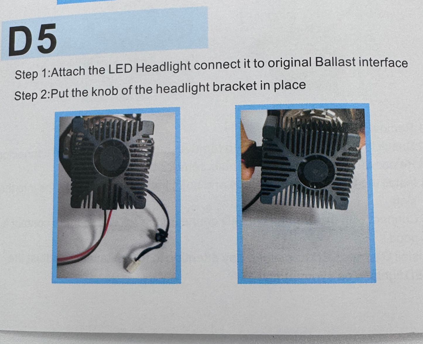 DS5 Plug and Play 35W LED 6500k & 7000LM 2 Pack