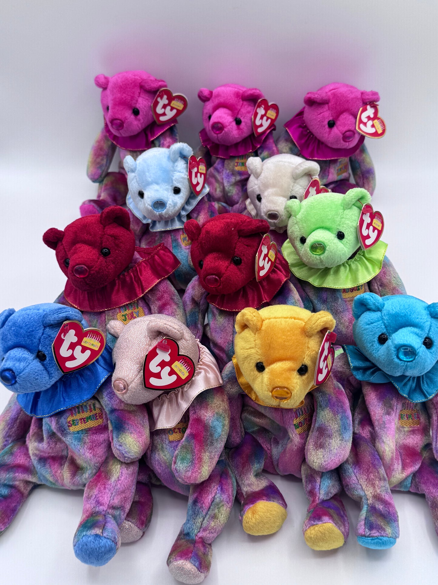 Beanie Babies TY - Hang Tags Birthday & Tush Tag 10th & 11th Gen Set of 12