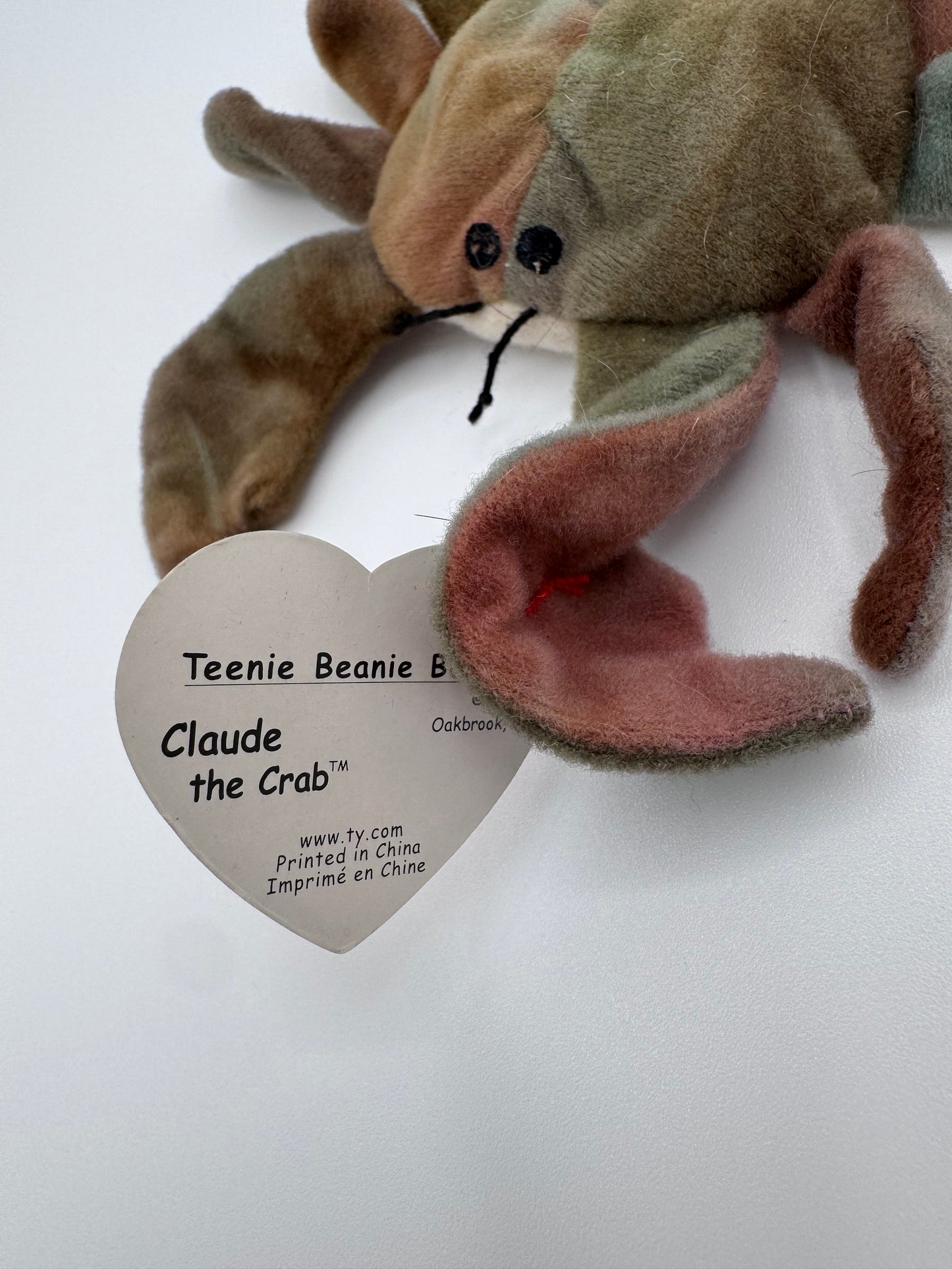 McDonalds Teenie Beanie Babies TY - Peanut & Claude the Crab Set of 2