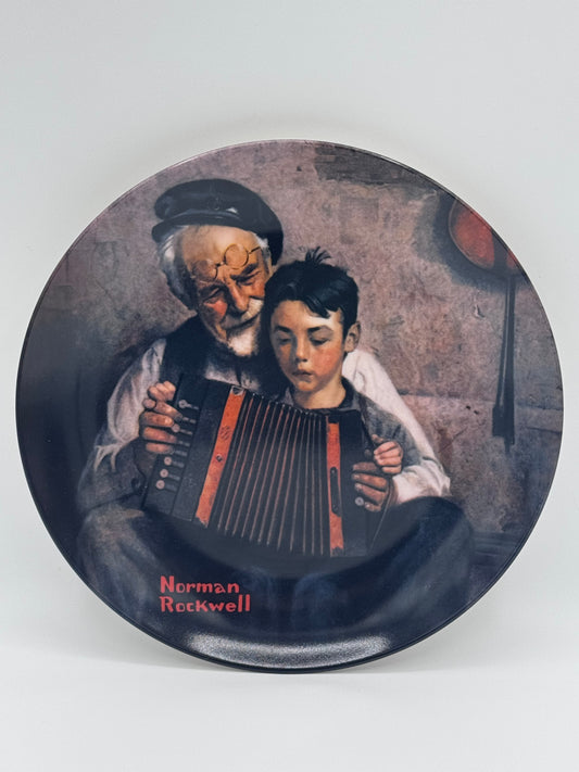 The Music Maker 1981 Norman Rockwell Collector Plate