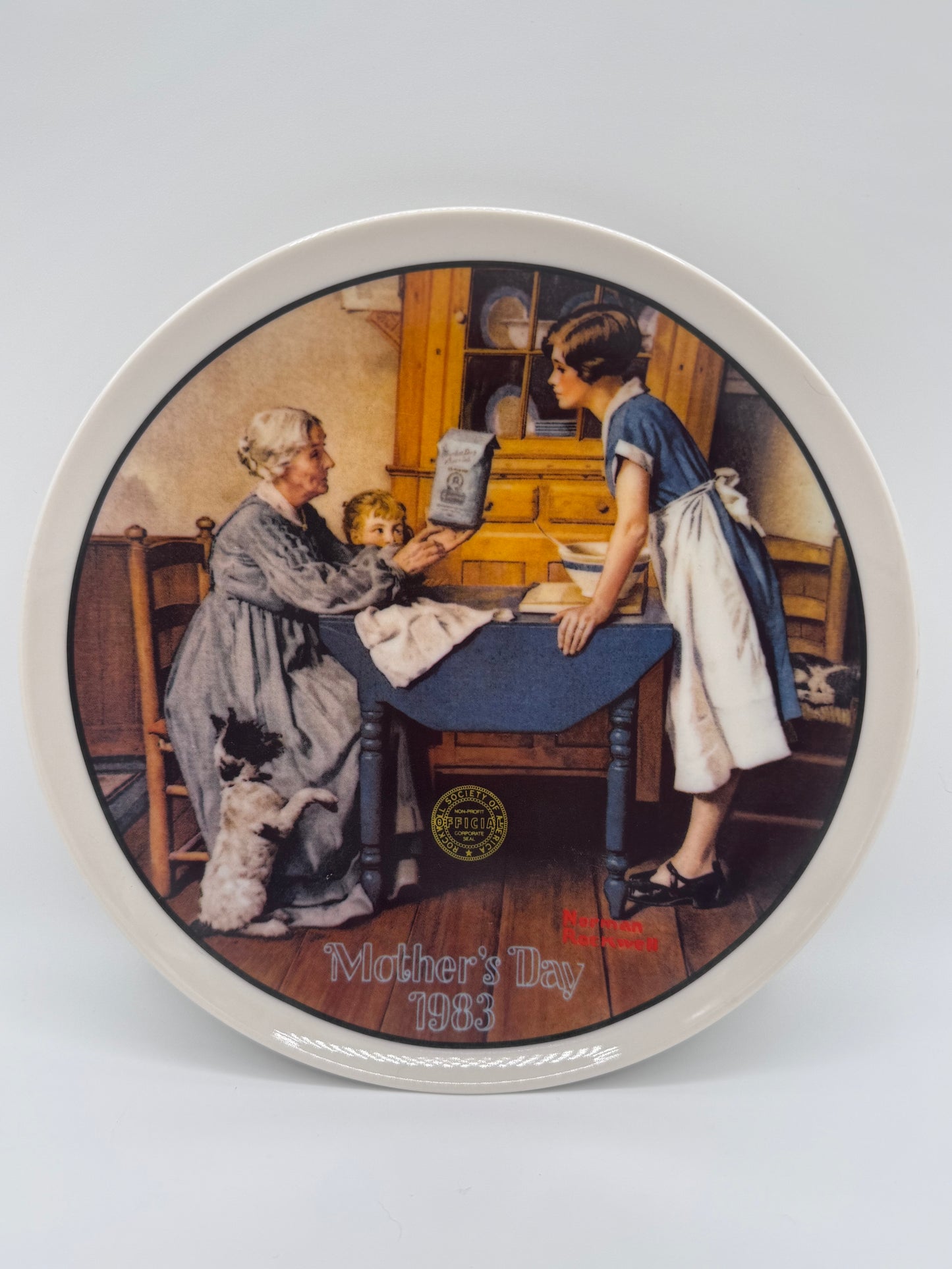 Add Two Cups And A Measure of Love 1983 Norman Rockwell Collector Plate