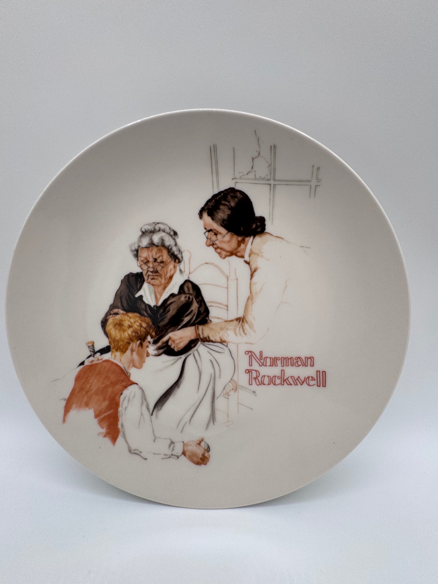 The Broken Window 1981 Norman Rockwell Collector Plate