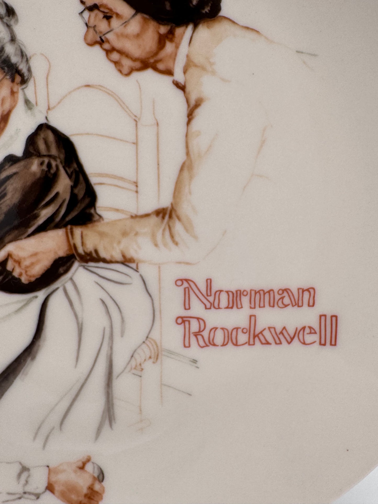 The Broken Window 1981 Norman Rockwell Collector Plate