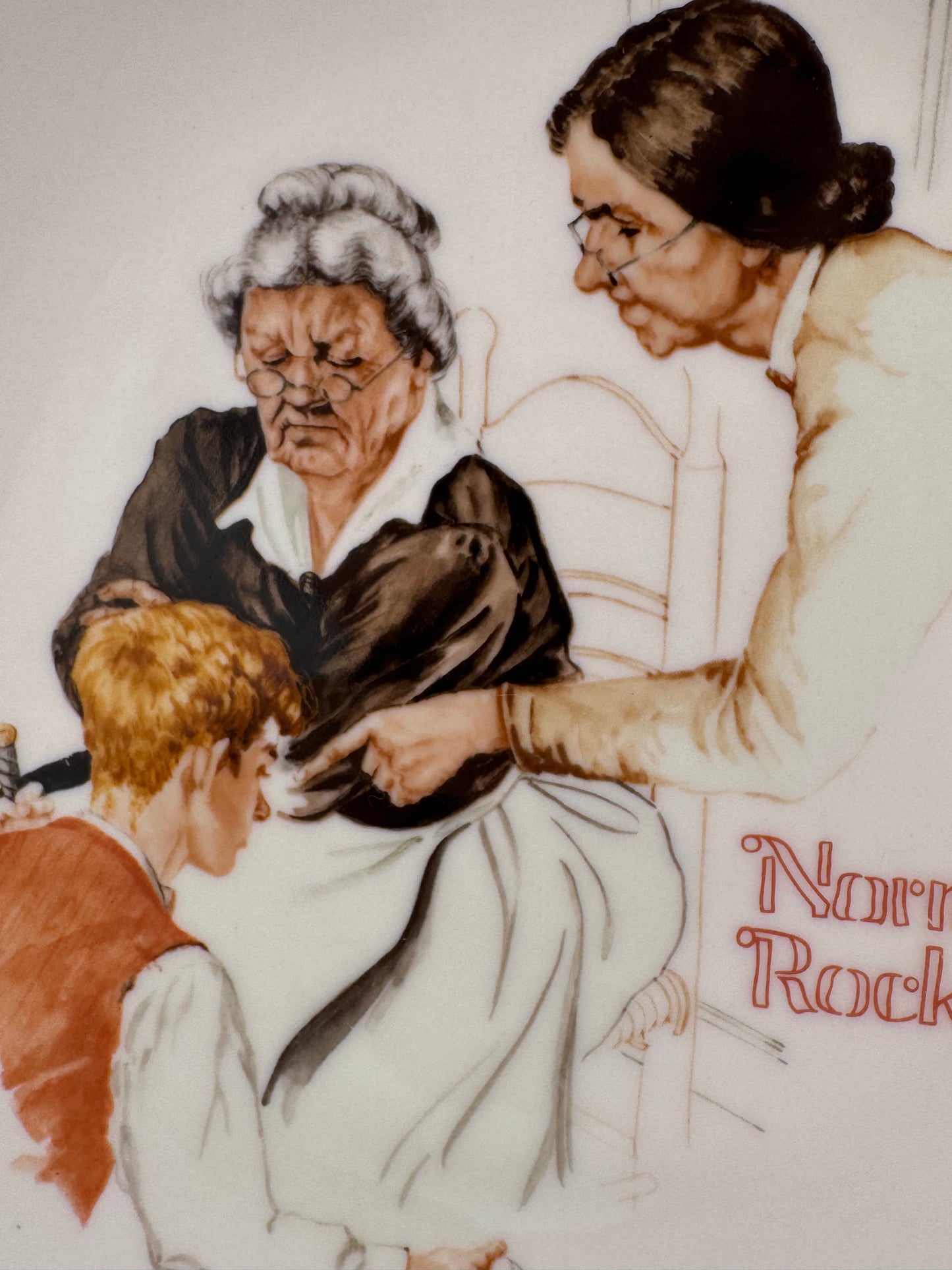 The Broken Window 1981 Norman Rockwell Collector Plate