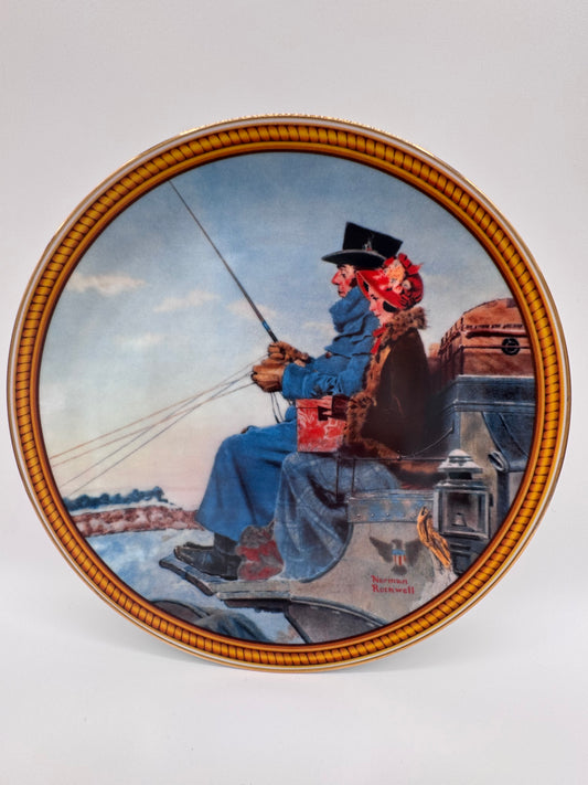 The Journey Home 1987 Norman Rockwell Collector Plate 14A LOW ISSUE Number!