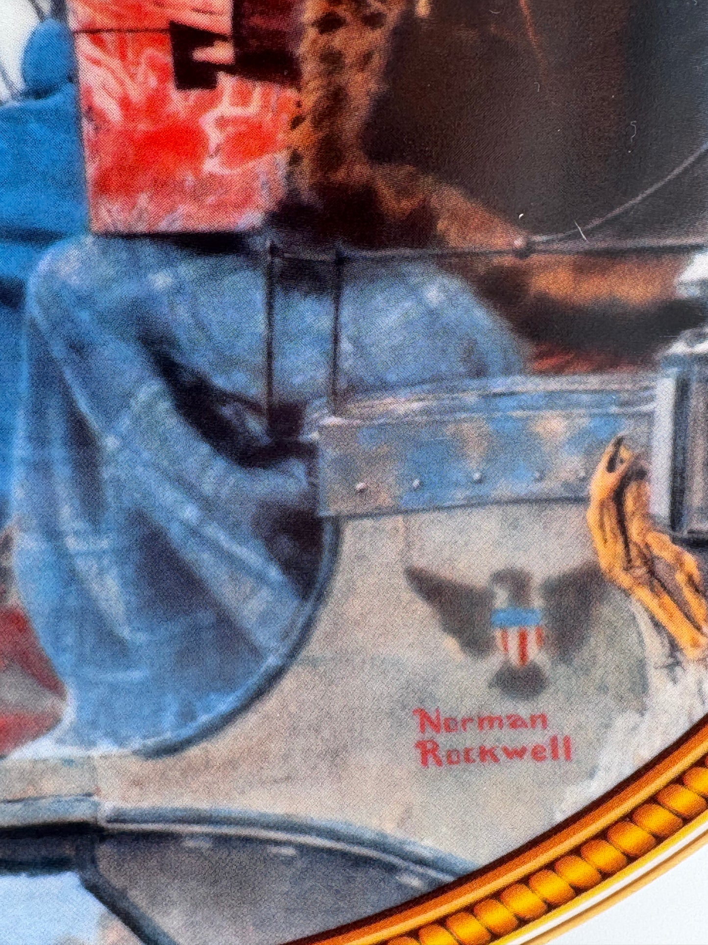 The Journey Home 1987 Norman Rockwell Collector Plate 14A LOW ISSUE Number!