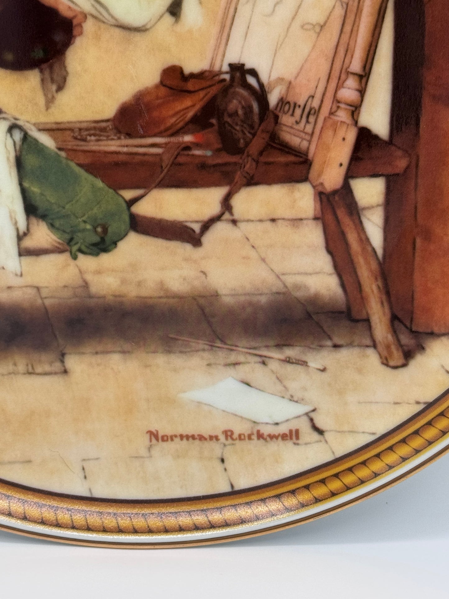 Sign of the Times 1988 Norman Rockwell Collector Plate