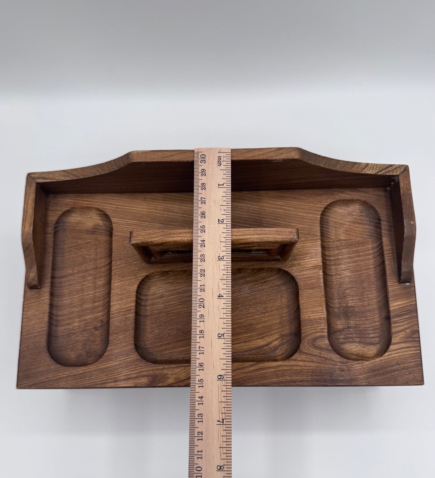 Wood Antique Jewelry Box Top Dresser Valet Storage