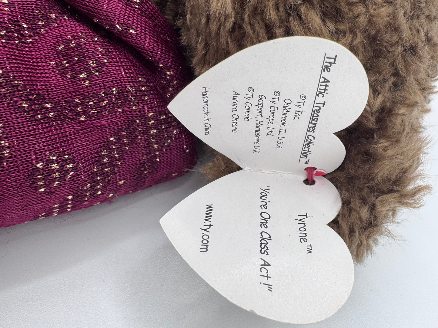 Tyron TY The Attic Treasures Collection Teddy Bear