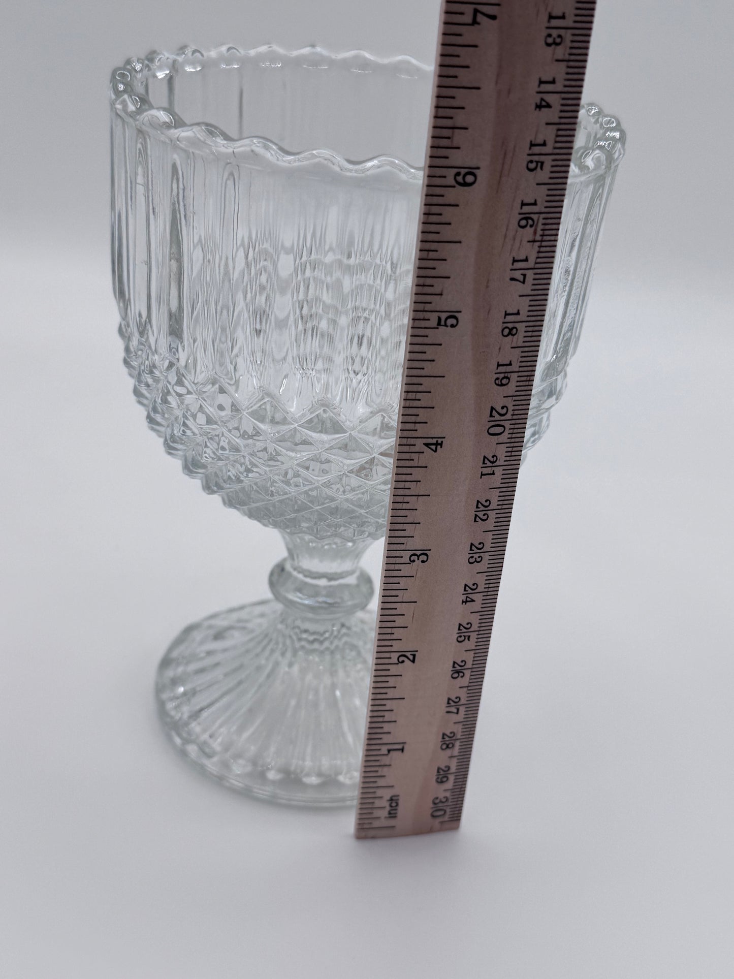 Anchor Hocking Vintage Large Water Goblets Glass Cup