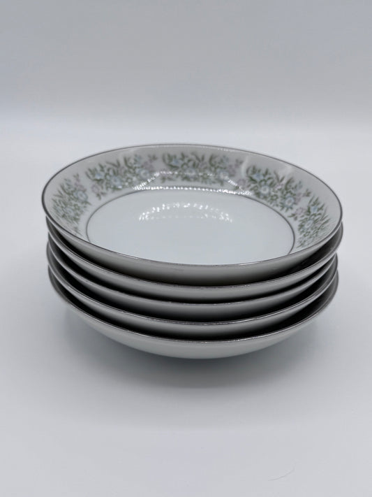 Taihei China Springtime Set of 5 Vintage Fine Dining Small Plates
