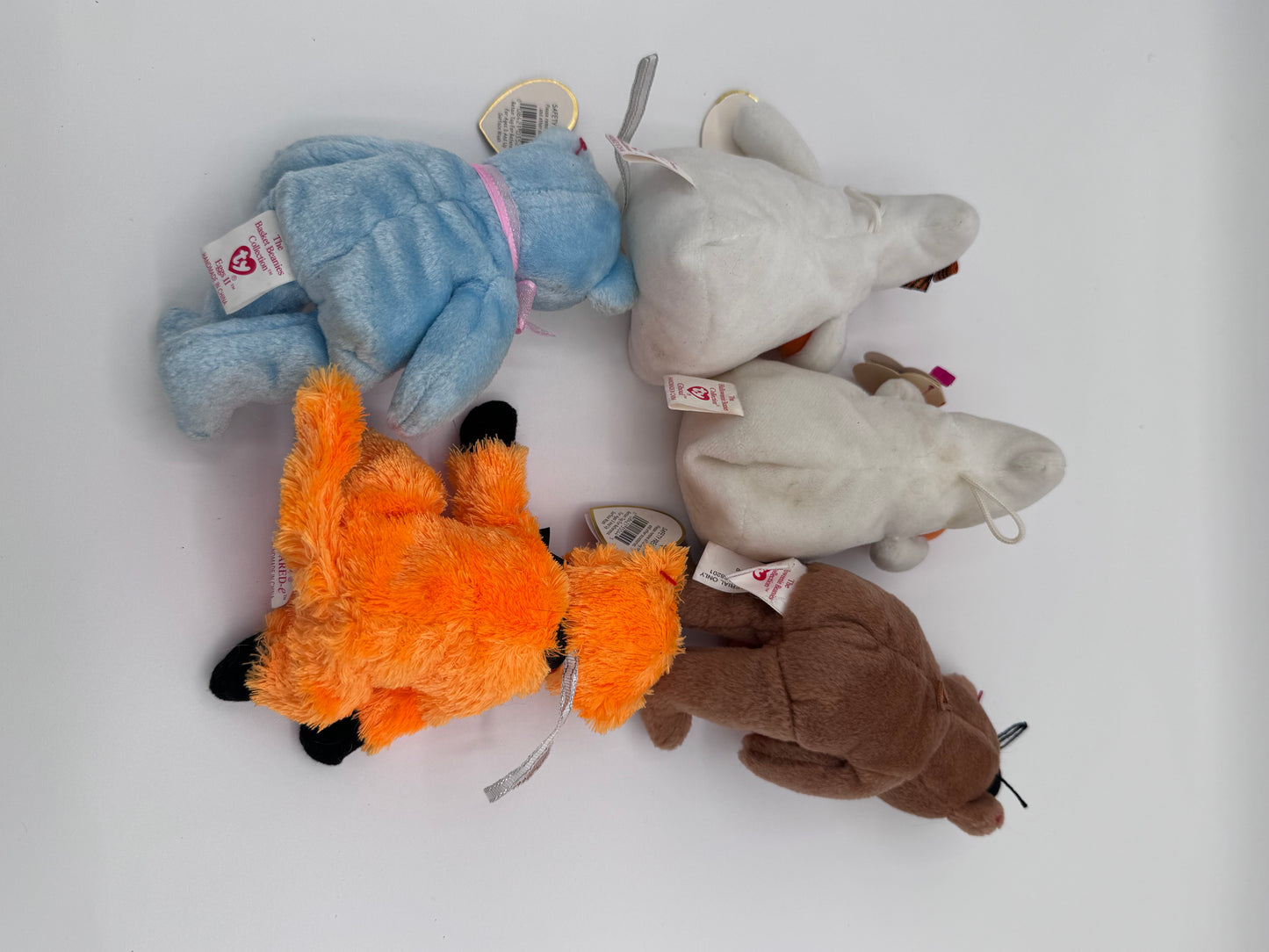 Teenie Beanie Babies Holiday- Halloweenie & Basket Set of 5