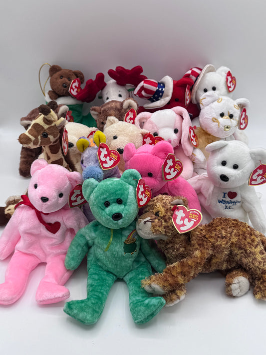 Beanie Babies TY - Hang Tag 12th Gen & Tush Tag 13th Gen Set of 17