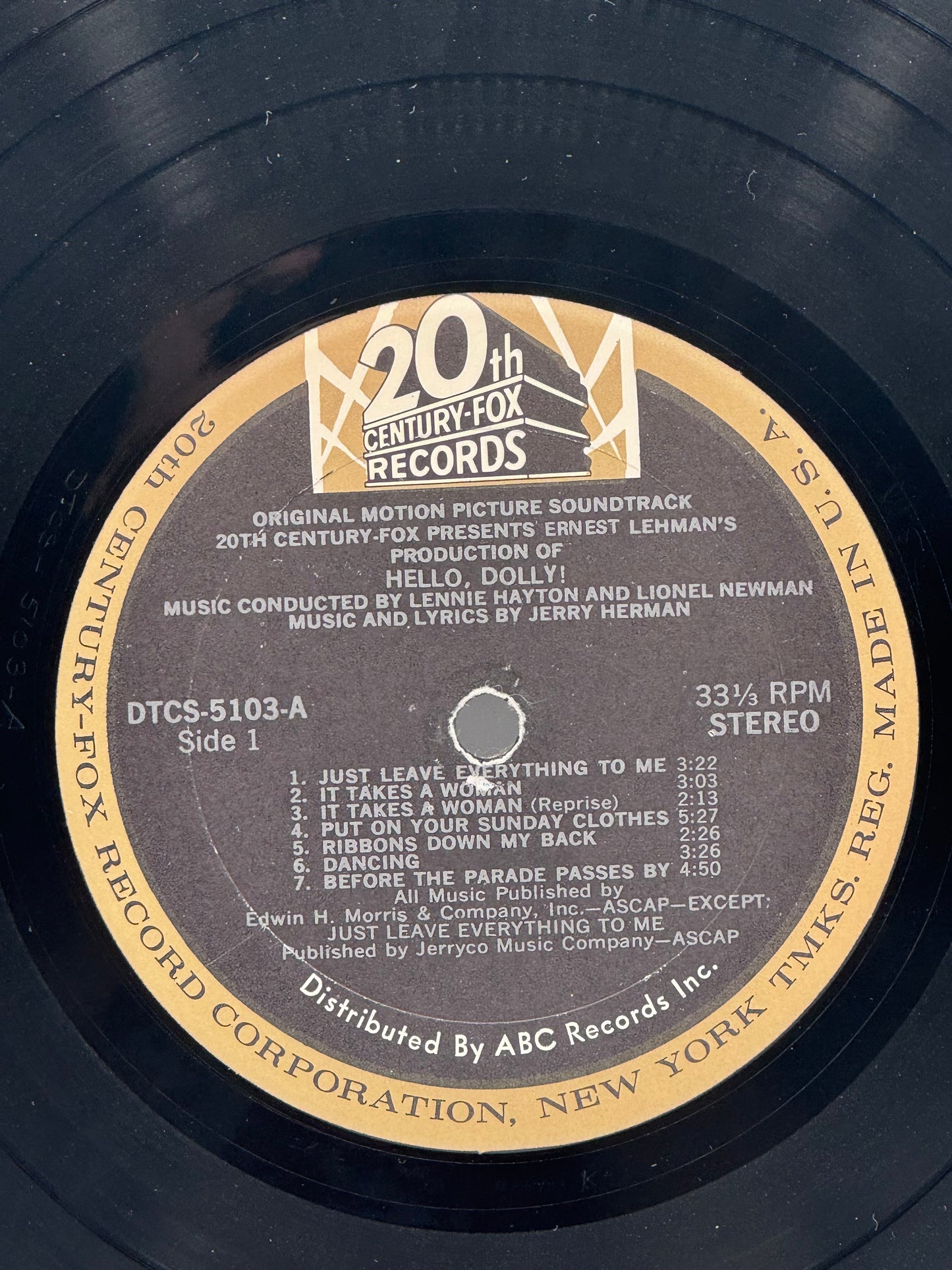 Hello Dolly Original Motion Picture Sound Album 1969 Vintage Vinyl Record