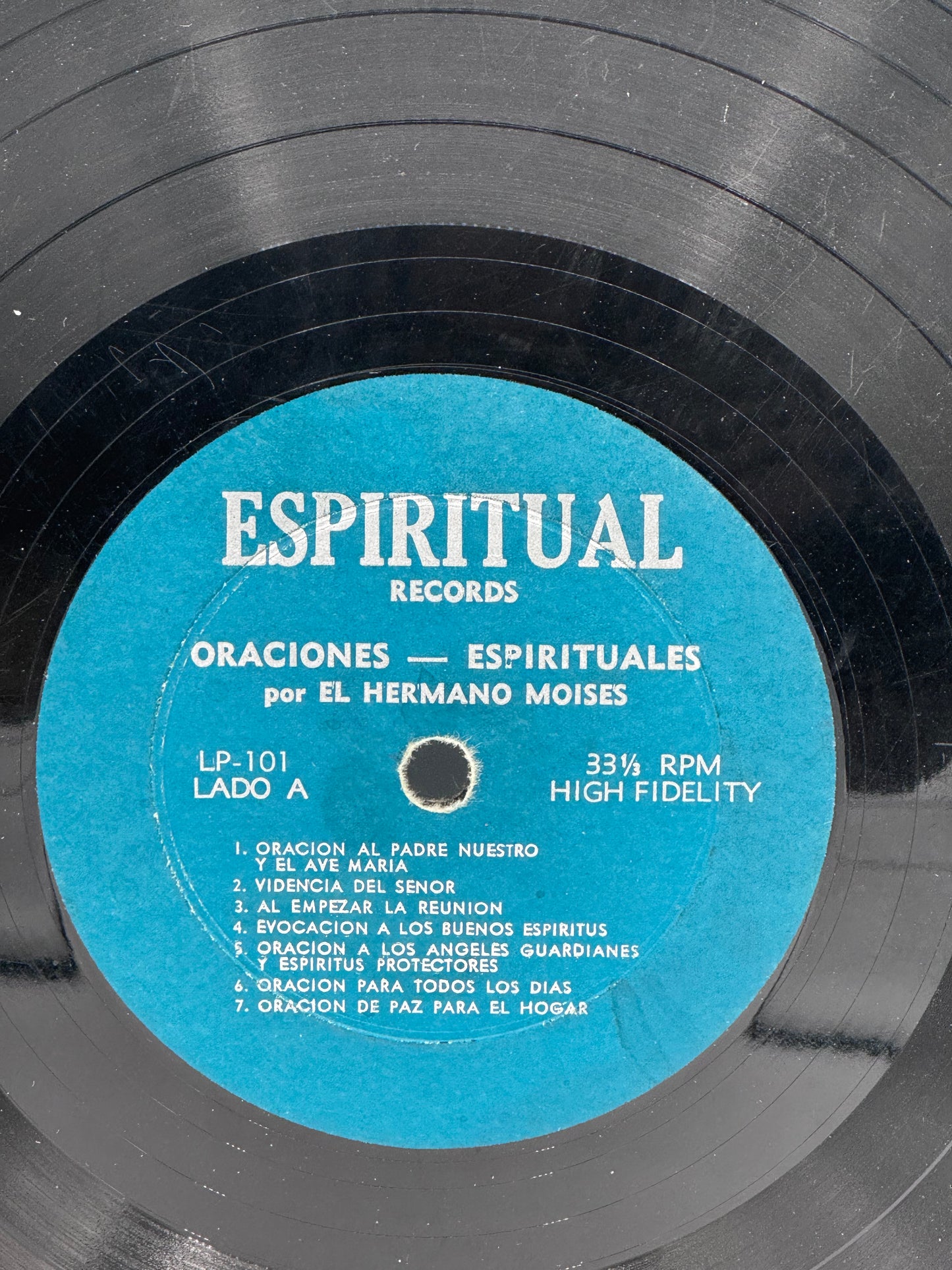 Oraciones Espirituales Hermano Moises Vintage Vinyl Record