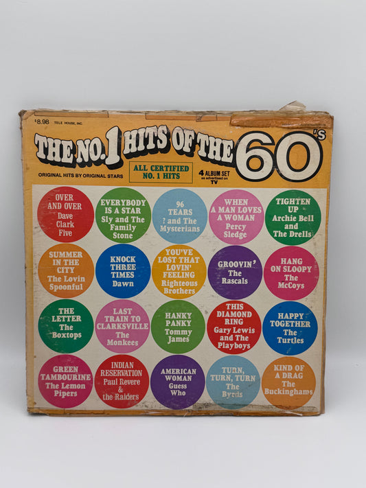 The No. 1 Hits of the 60’s Set of 4 LP 1960’s Vintage Vinyl Records