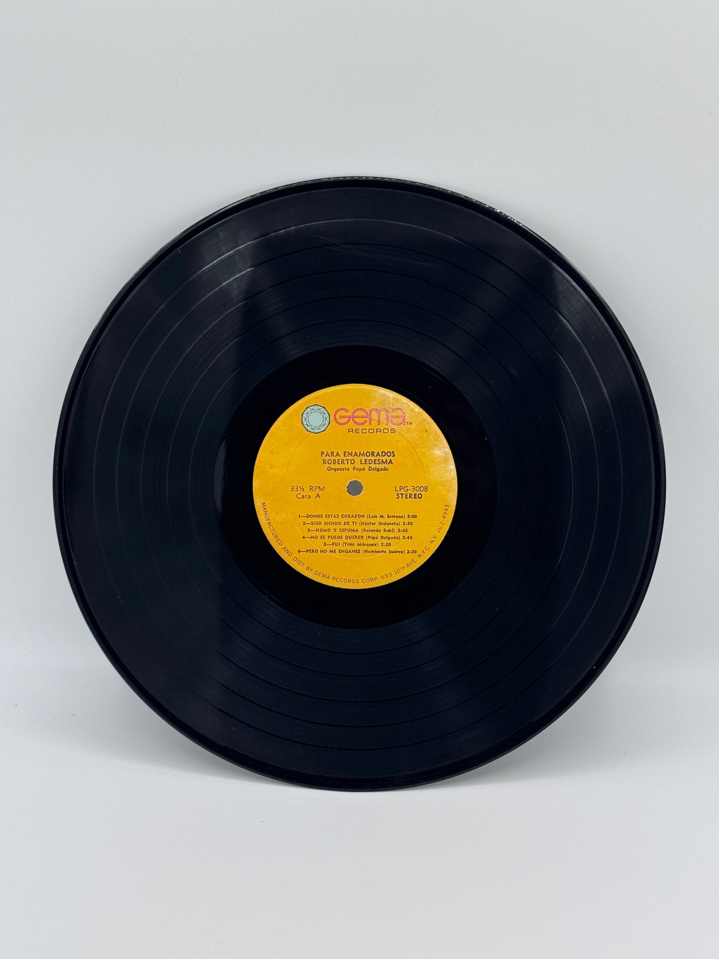 Para Enamorados Roberto Ledesma with Orquesta Pepé Delgado 2000 Vintage Vinyl Record