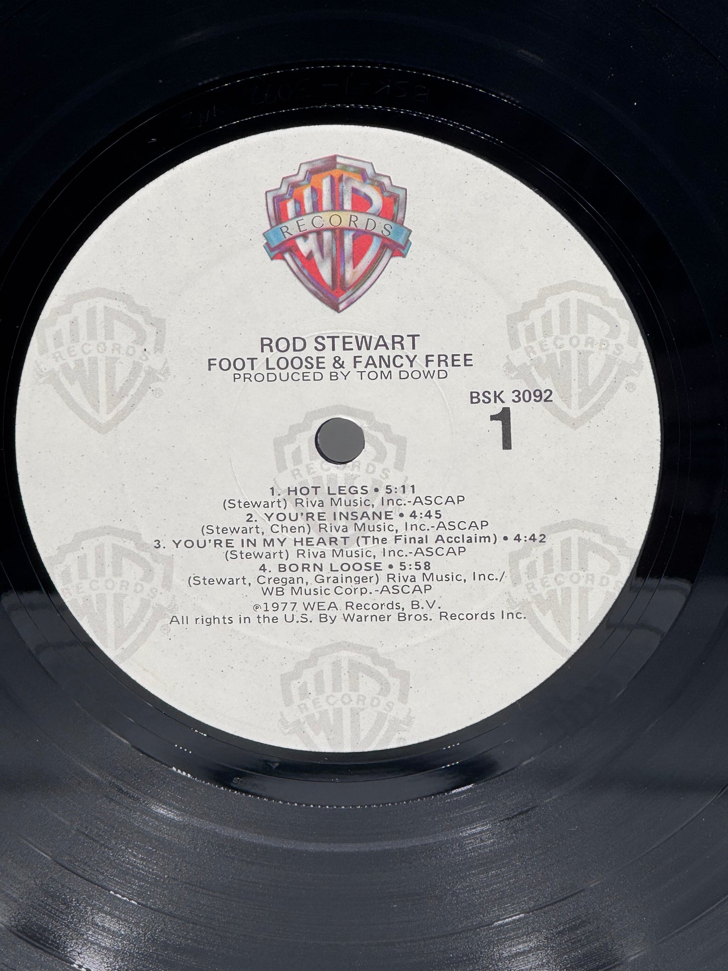 Foot Loose Fancy Free Rod Stewart 1977 Vintage Vinyl Record