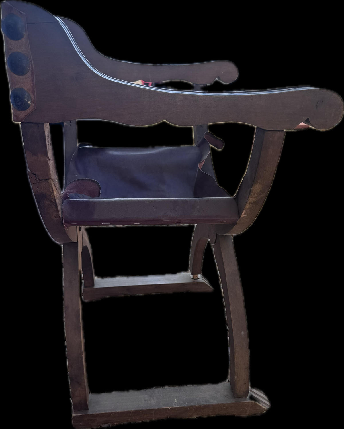 Savonarola Vintage Restorable Retired The Stewarts Dry Goods Co. Armchair