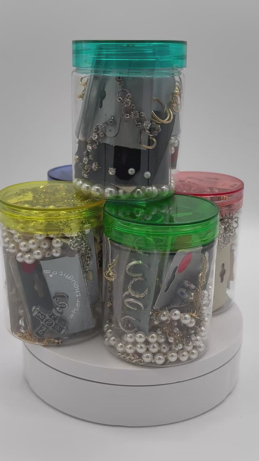 Mystery Mixed Jewelry Jar 8oz Vintage After Thoughts Brand and Never Worn